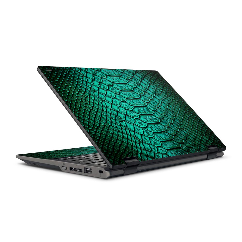 Jungle Green Snake Skin Acer Travelmate Spin B118 Skin