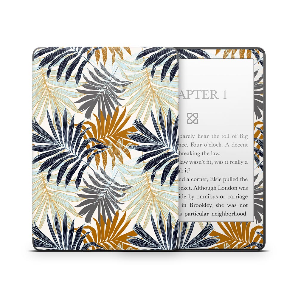 Retro Palm Leaves Kindle Paperwhite Skin