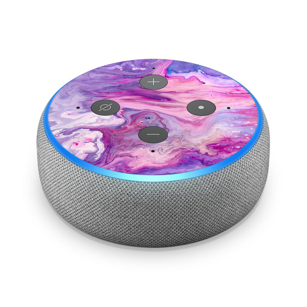 Purple Mandala - Skin en vinyle compatible avec  Echo Dot