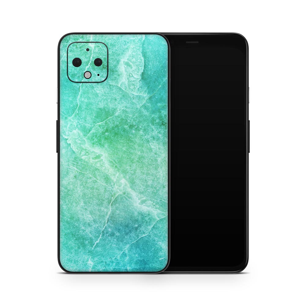 Aqua Marble Pixel 4 Skin