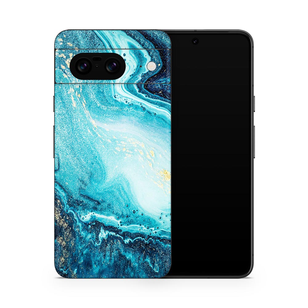 Blue River Marble Google Pixel 8 Skin