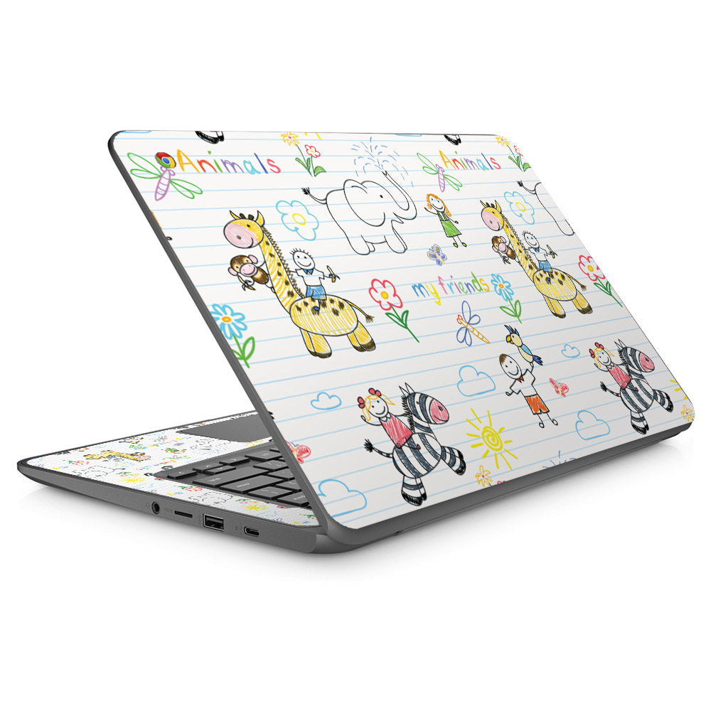 Animals are Friends HP Chromebook 14 Skin