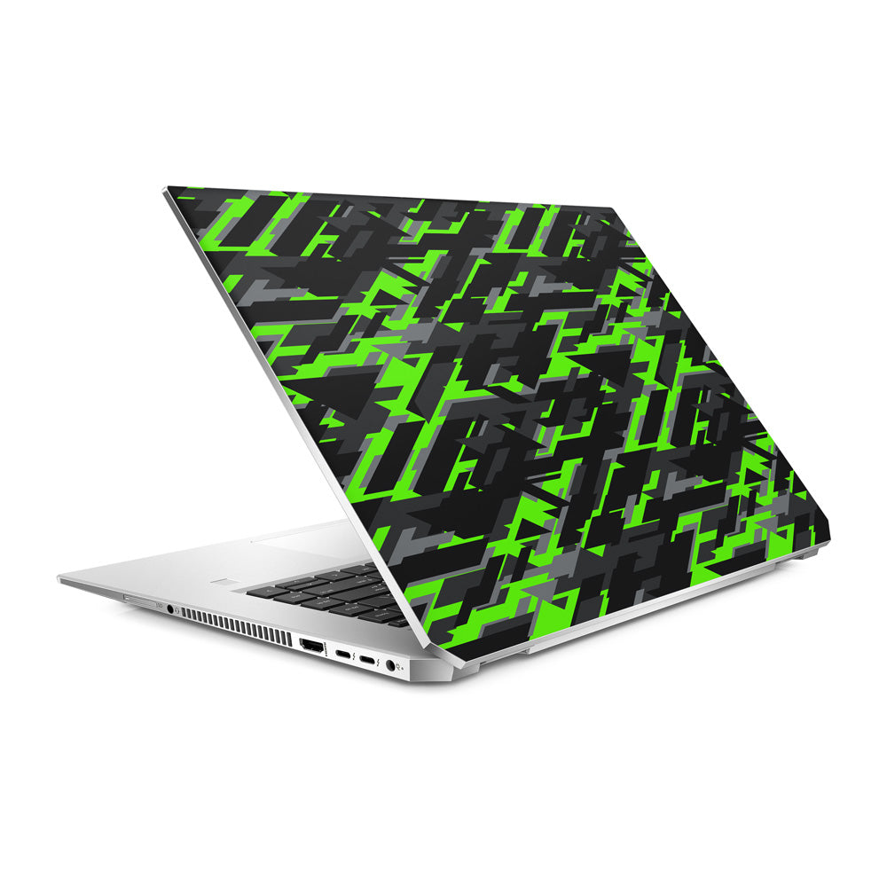 Green Geometric Camo HP ZBook 15 G5 Laptop Skin