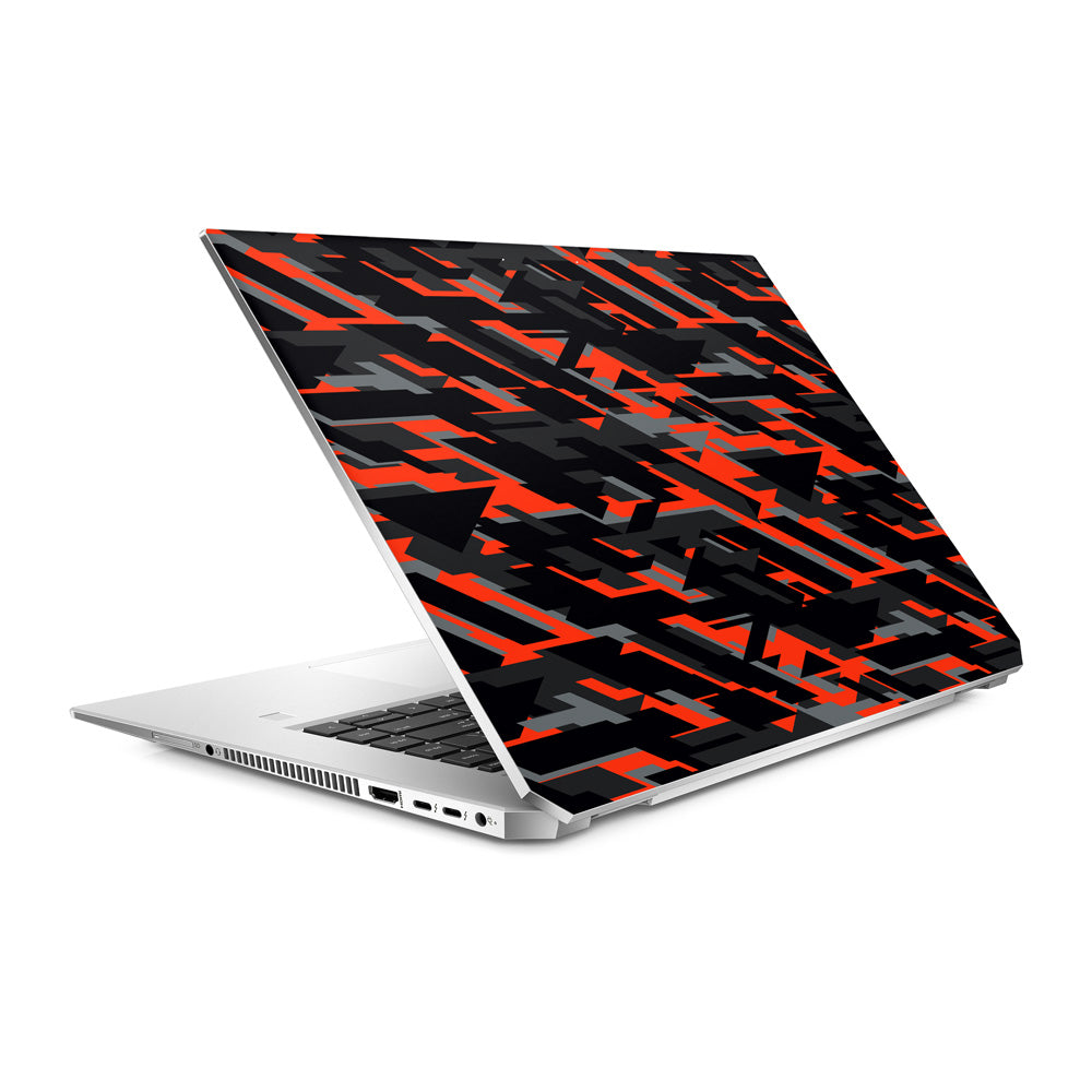 Red Geometric Camo HP ZBook 15 G5 Laptop Skin