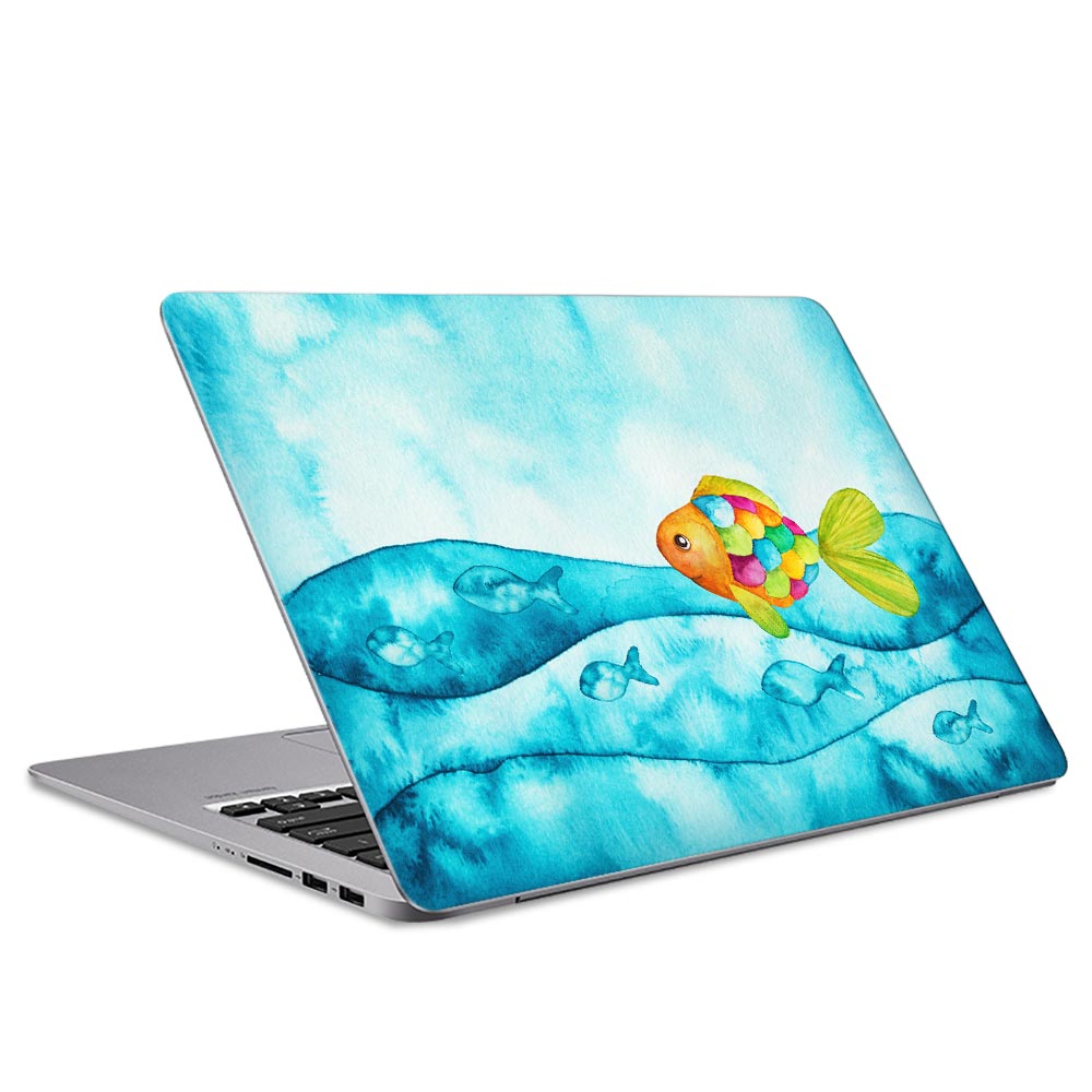 Aquarelle Fish Laptop Skin
