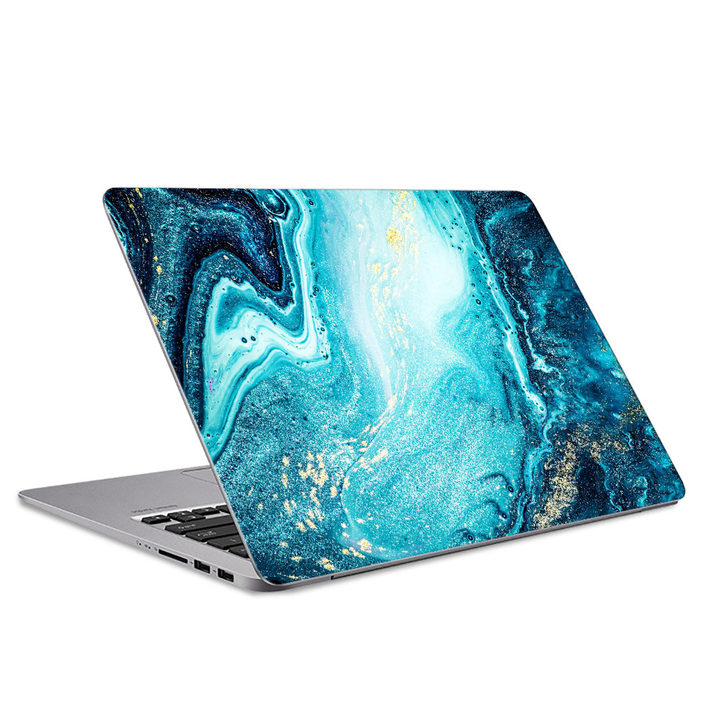 Blue River Marble Laptop Skin