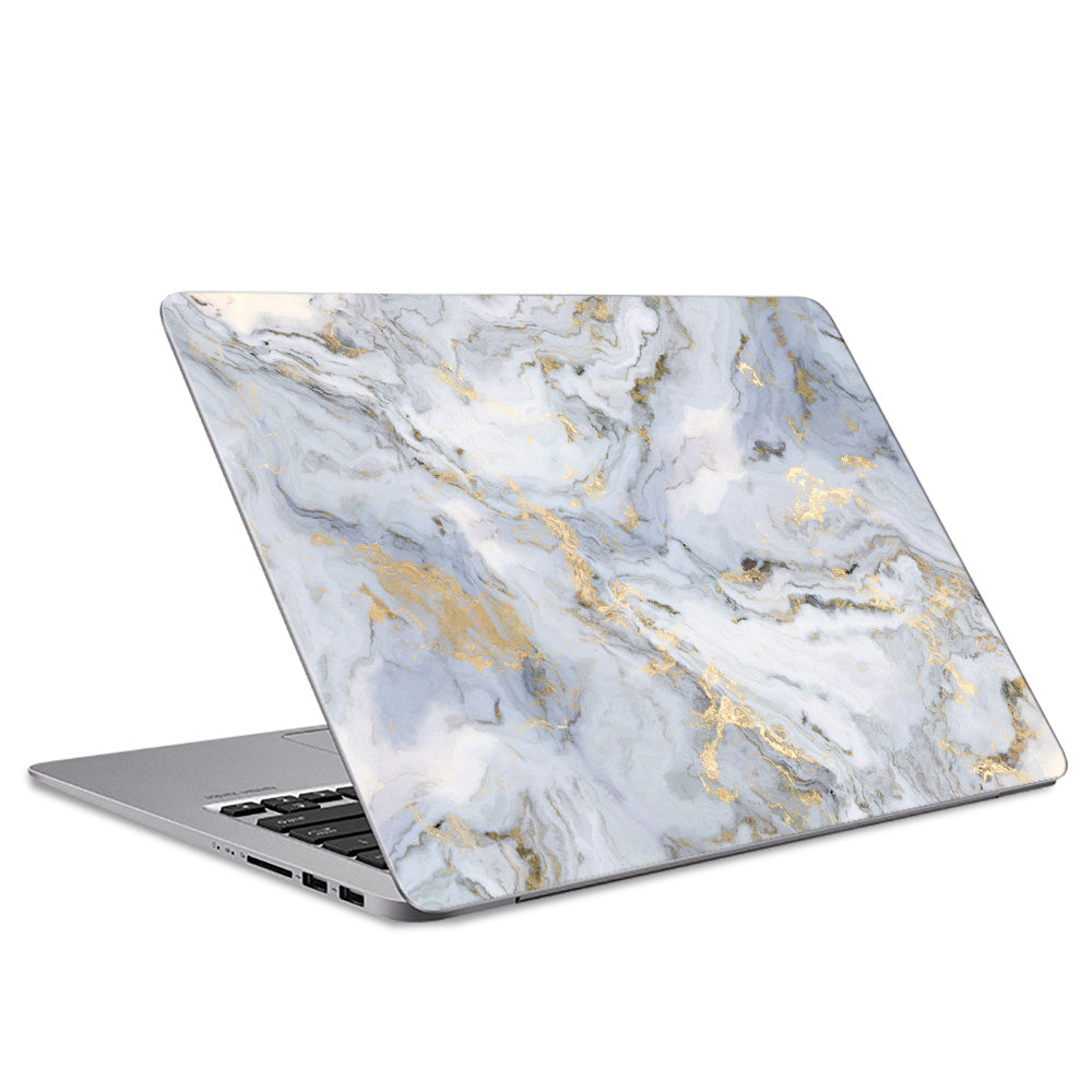 Curly Gold Marble Laptop Skin