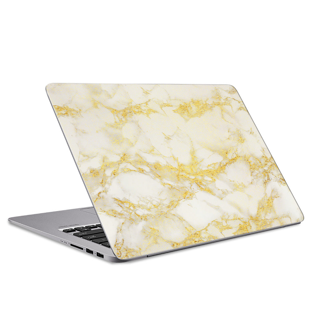 Gold Marble Laptop Skin