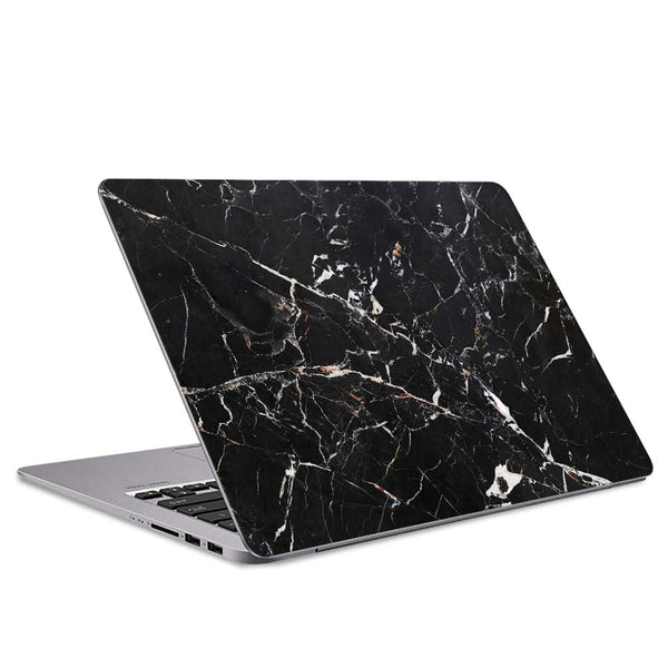 Laptop Skin - Black Scratched Marble | SkinWraps Australia