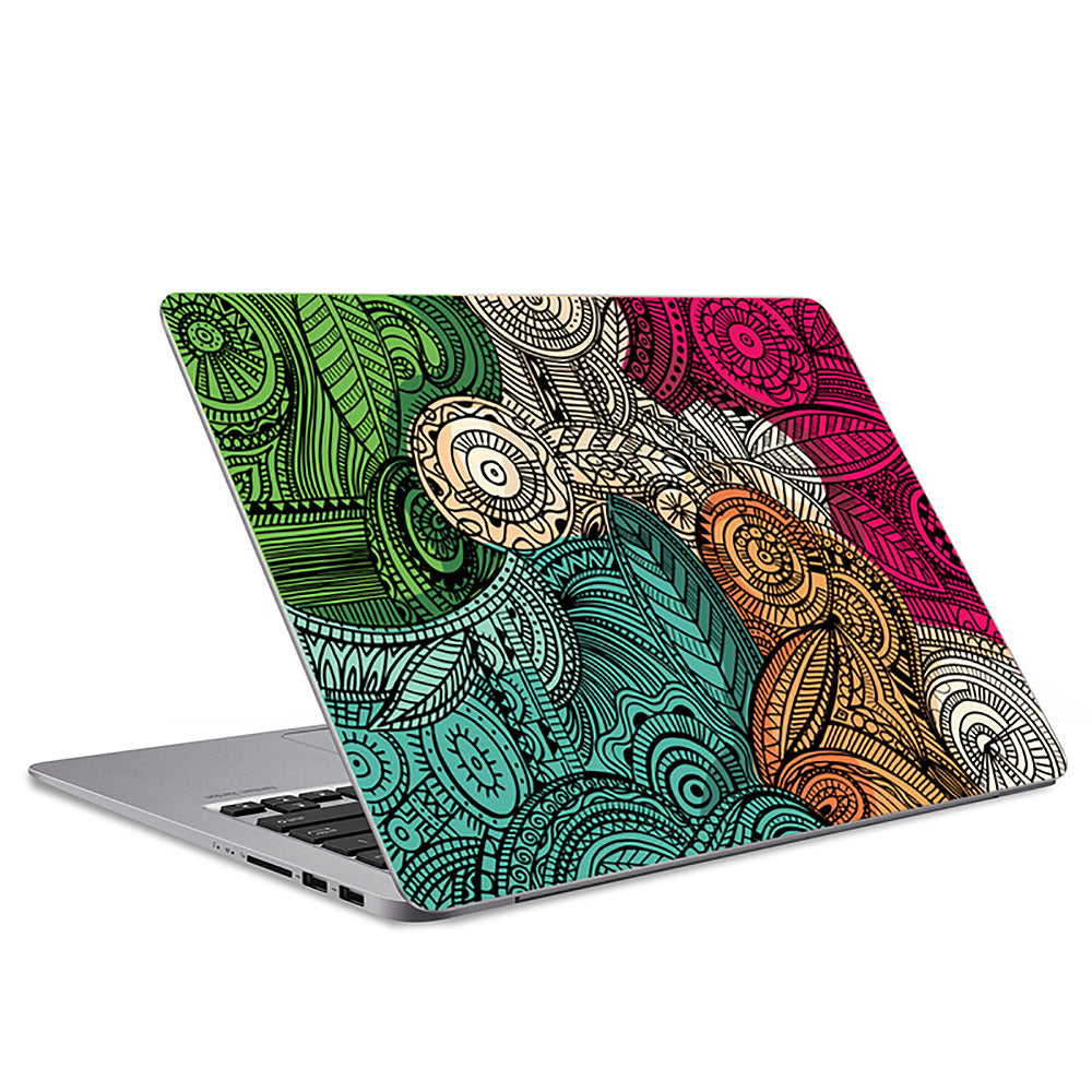 Paisley Colour Laptop Skin