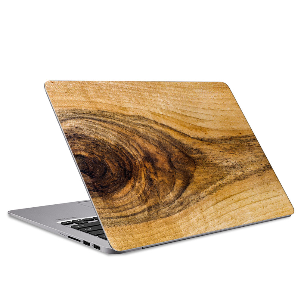 Natural Light Knotted Woodgrain Laptop Skin