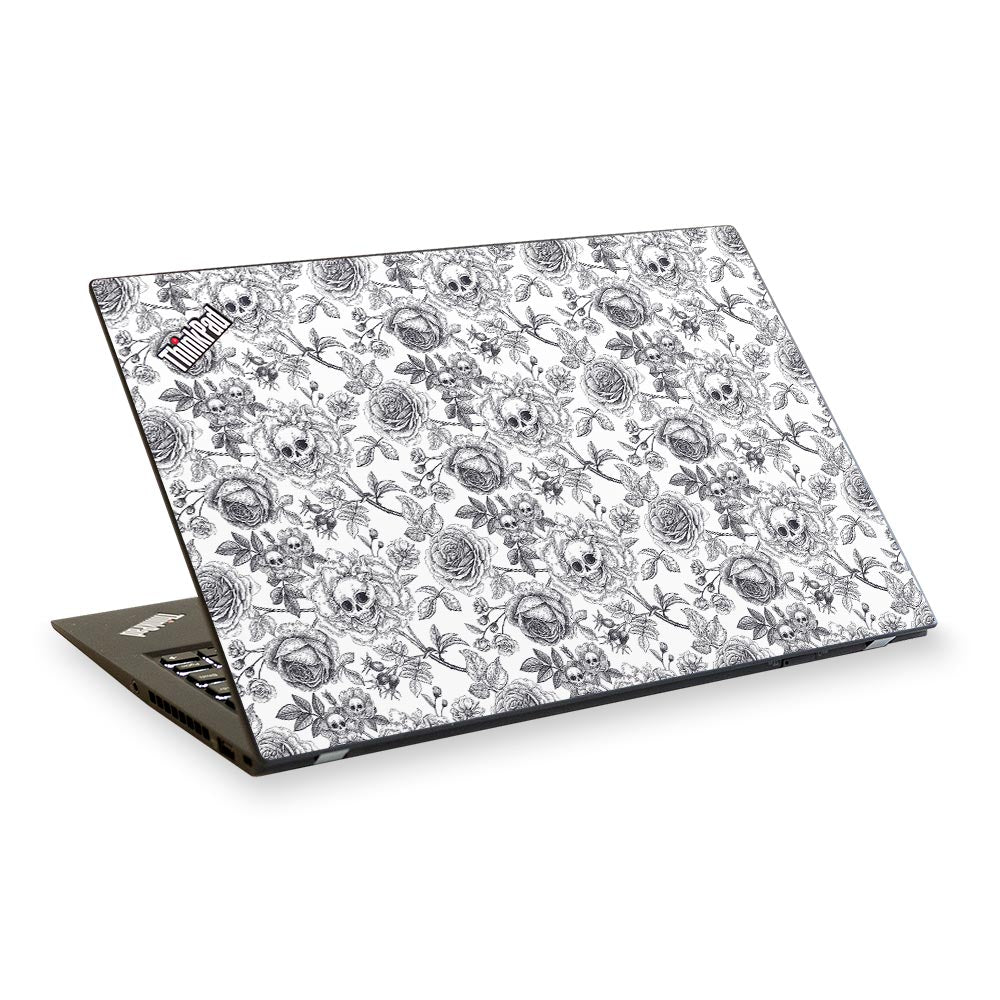 BW Skull &amp; Roses Lenovo ThinkPad X1 Carbon Skin