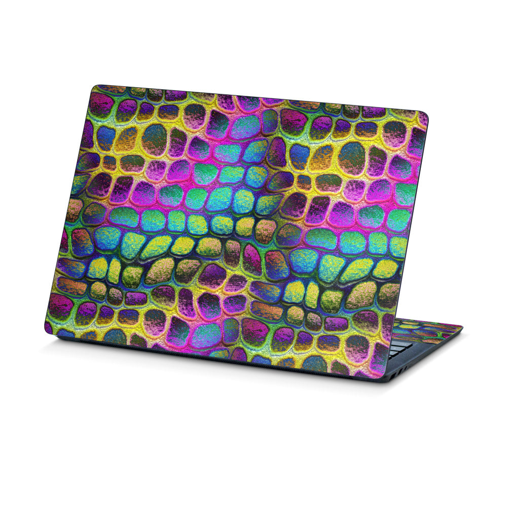 Fuzzy Rainbow Crocskin Microsoft Surface Laptop 5 13.5 Skin