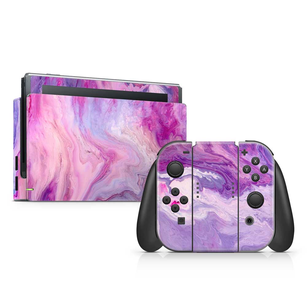 Purple Marble Swirl Switch Skin