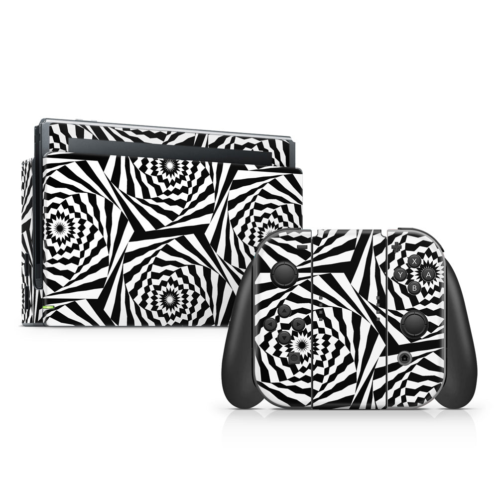 Monochrome Maze Nintendo Switch Skin