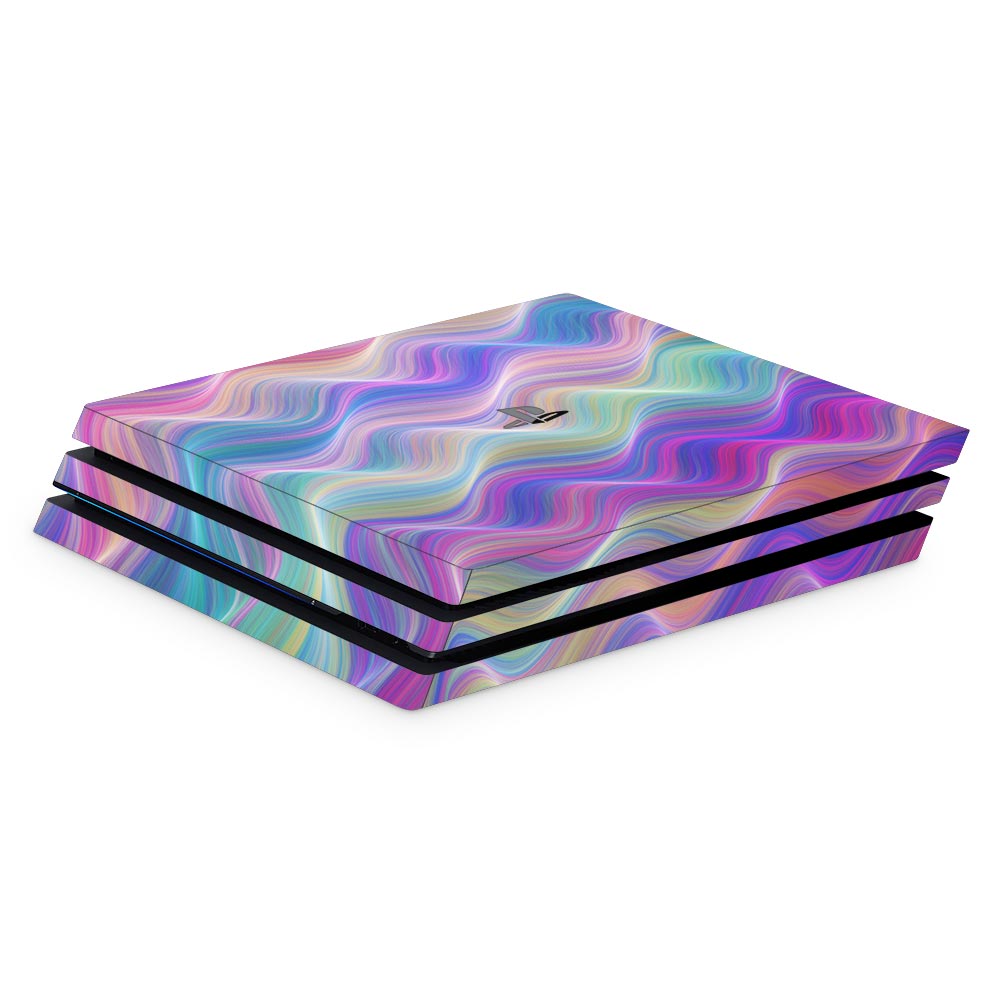 Rainbow Frizz PS4 Pro Console Skin