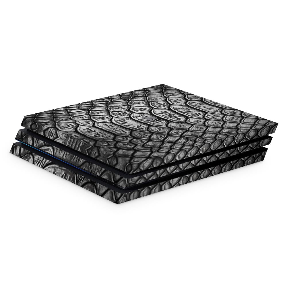 Black Snakeskin PS4 Pro Console Skin