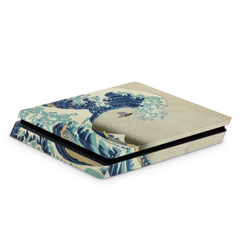 Great Wave PS4 Slim Console Skin