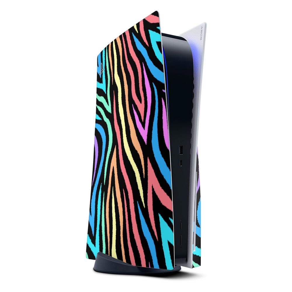 Rainbow Zebra Pattern & Geometric