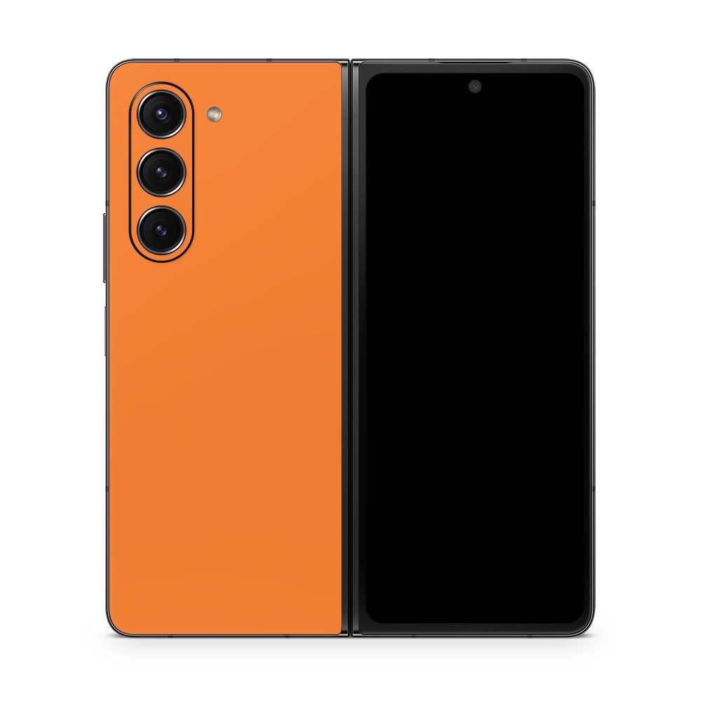 Orange Galaxy Z Fold 5 Skin