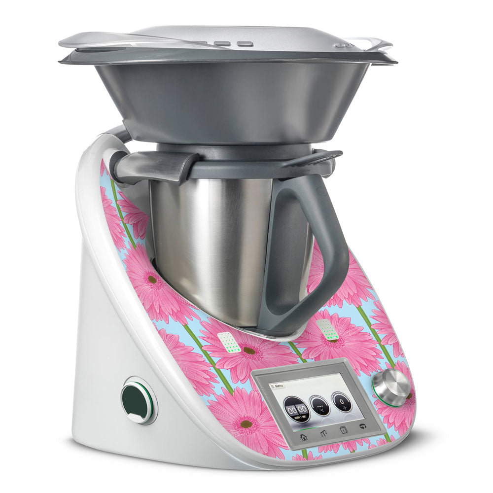 Pink Gerbera Thermomix TM5 Front Skin