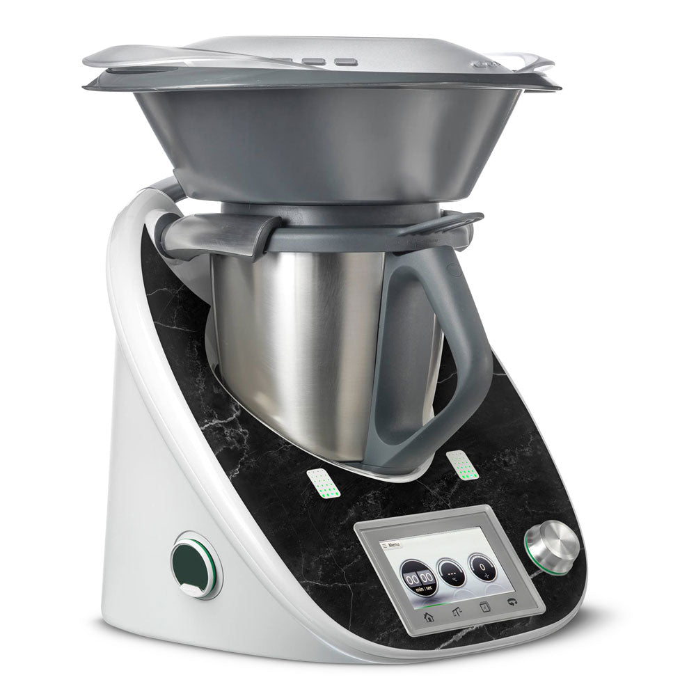 Black Marble II Thermomix TM5 Front Skin