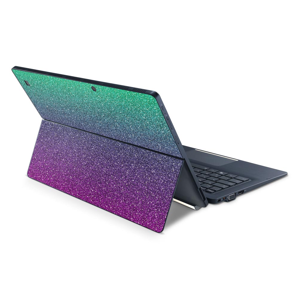 Ombre Green to Purple Toshiba X30T Skin