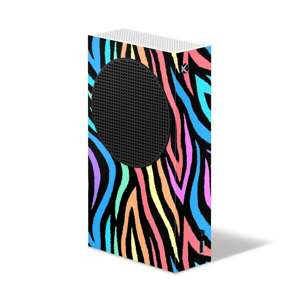 Rainbow Zebra Xbox Series S Skin